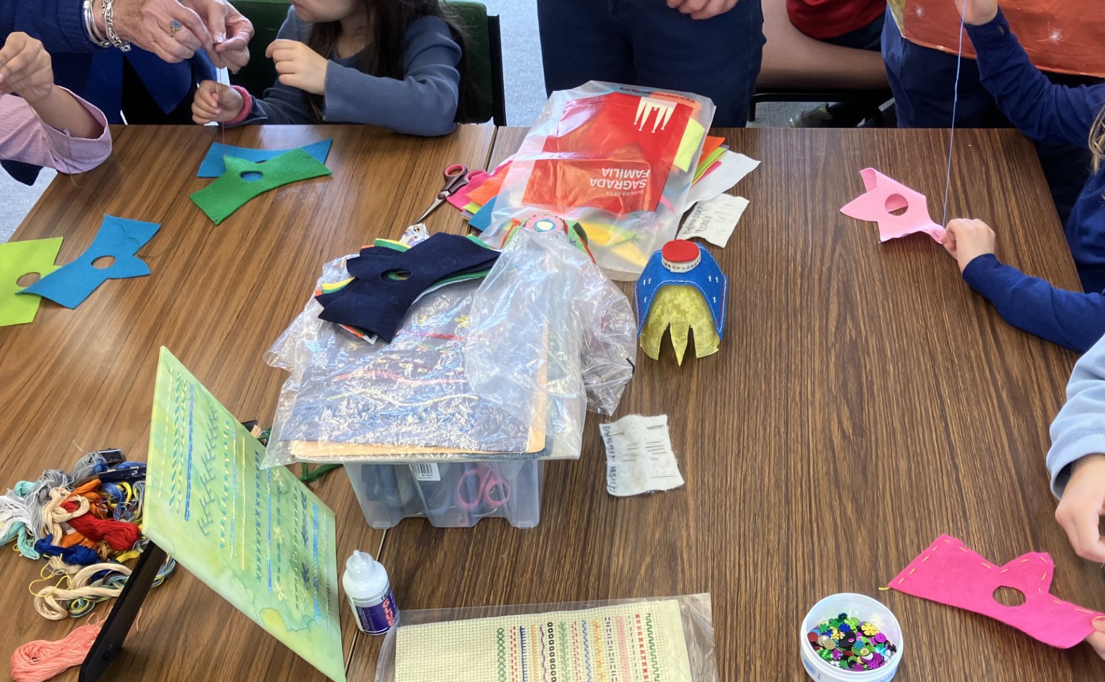 4 Starting to stitch