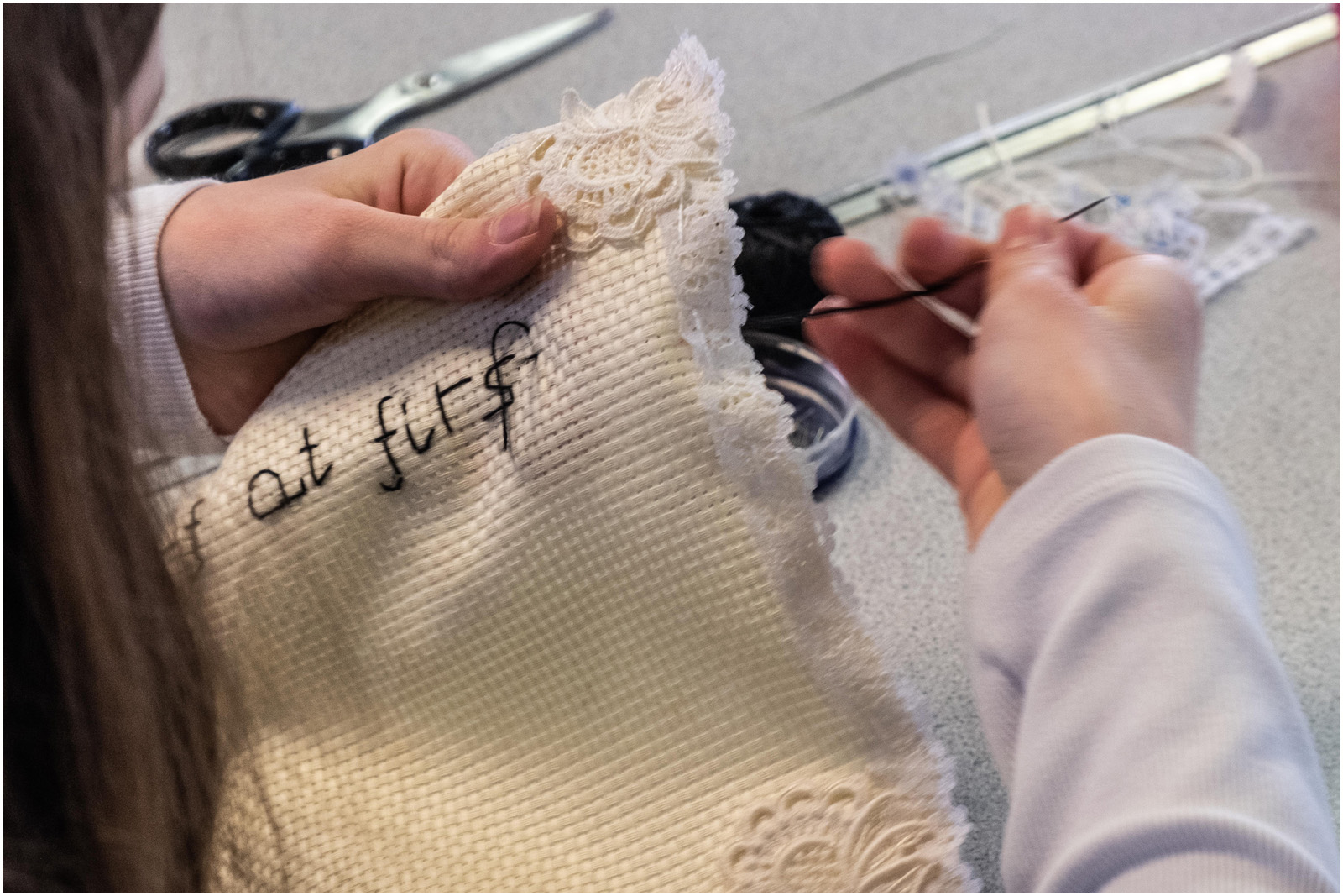 Applique and lettering