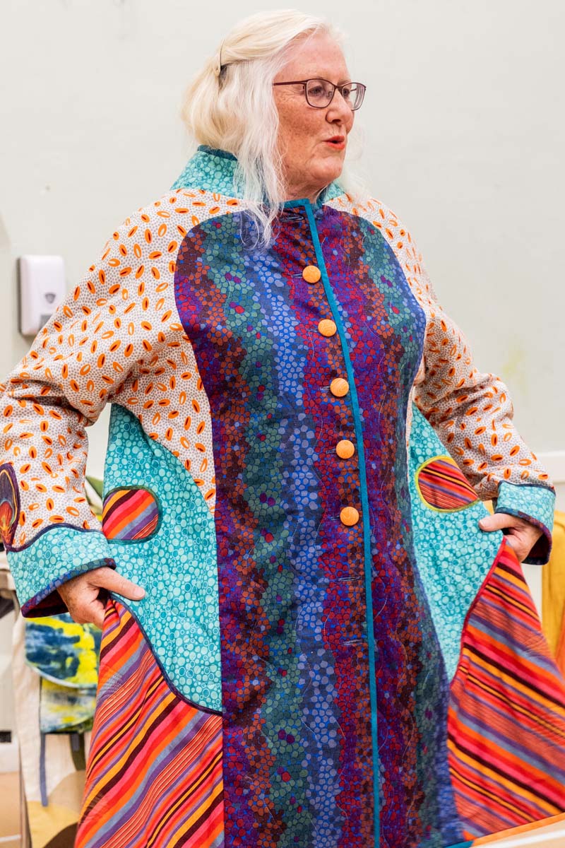 Catherine Lawes - coat 6 - peacock theme