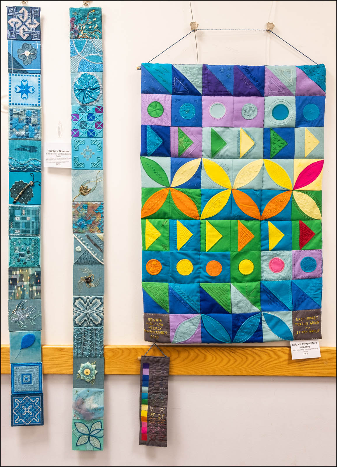 DSCF6922 ESTG Exhibiton Dec 2024- Rainbow Squares & Temperature chart Chart