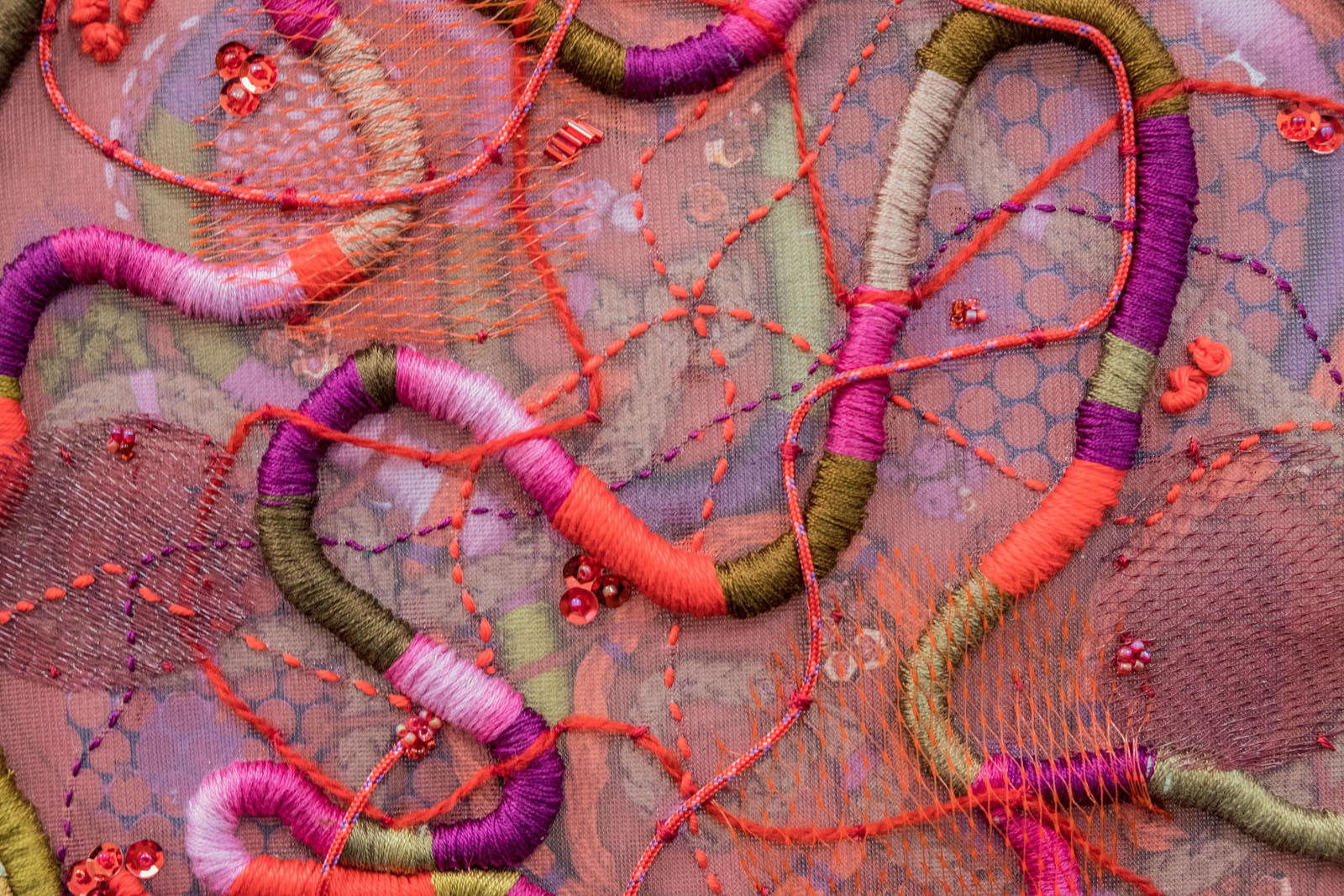 Detail - Seeing Red - 'Twists & Turns', Claire Callanan