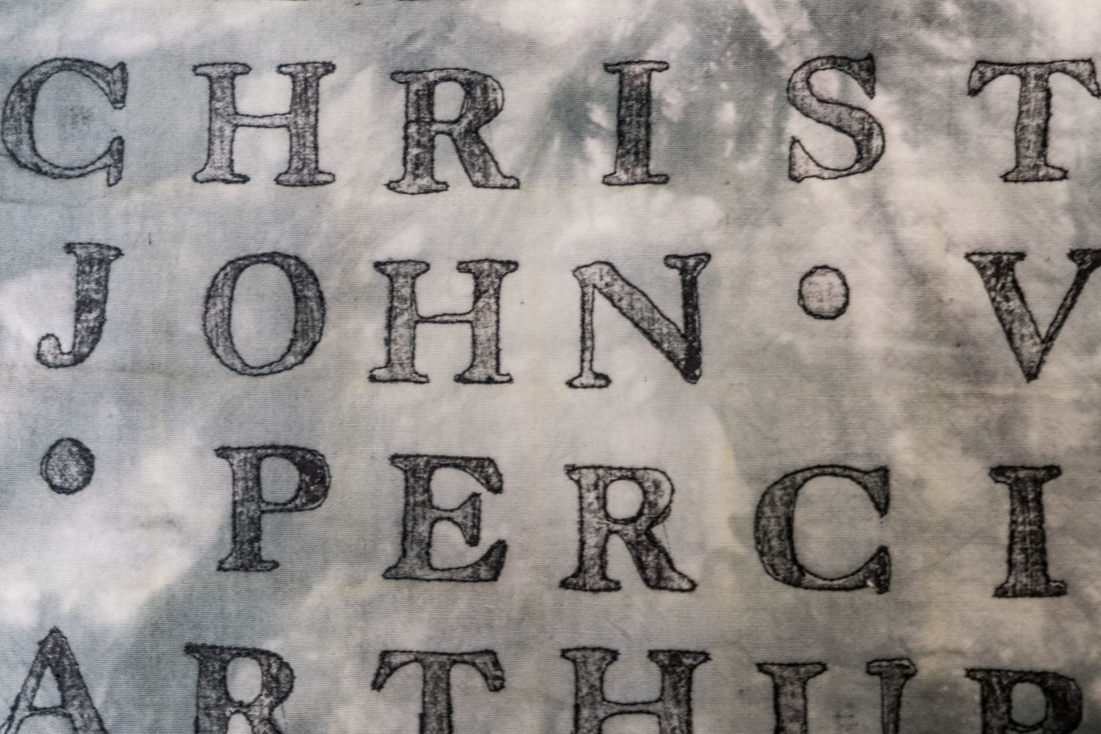 Detail of gravestone names