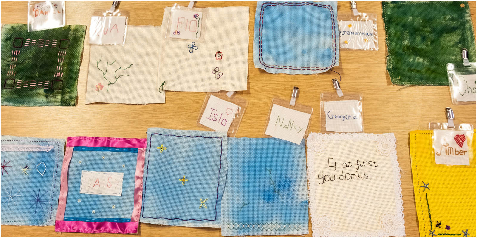 Finished work - badges & mug mats (1)