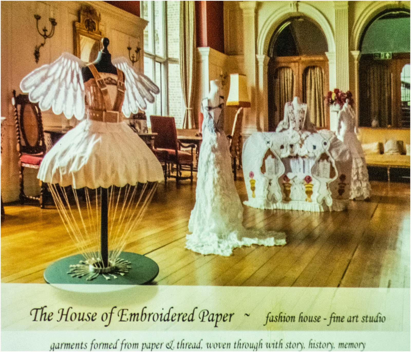 House of Embroidered Paper exhibition