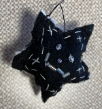 R Small Stuffed Star Decoration