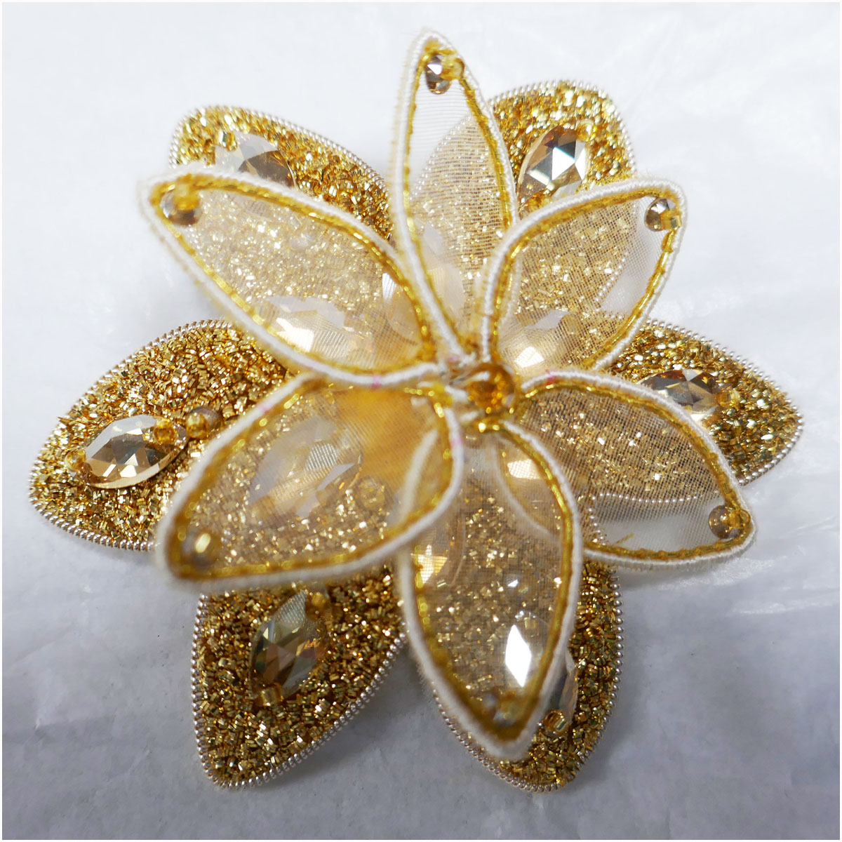 Rebecca Offredi'S - goldwork headpiece