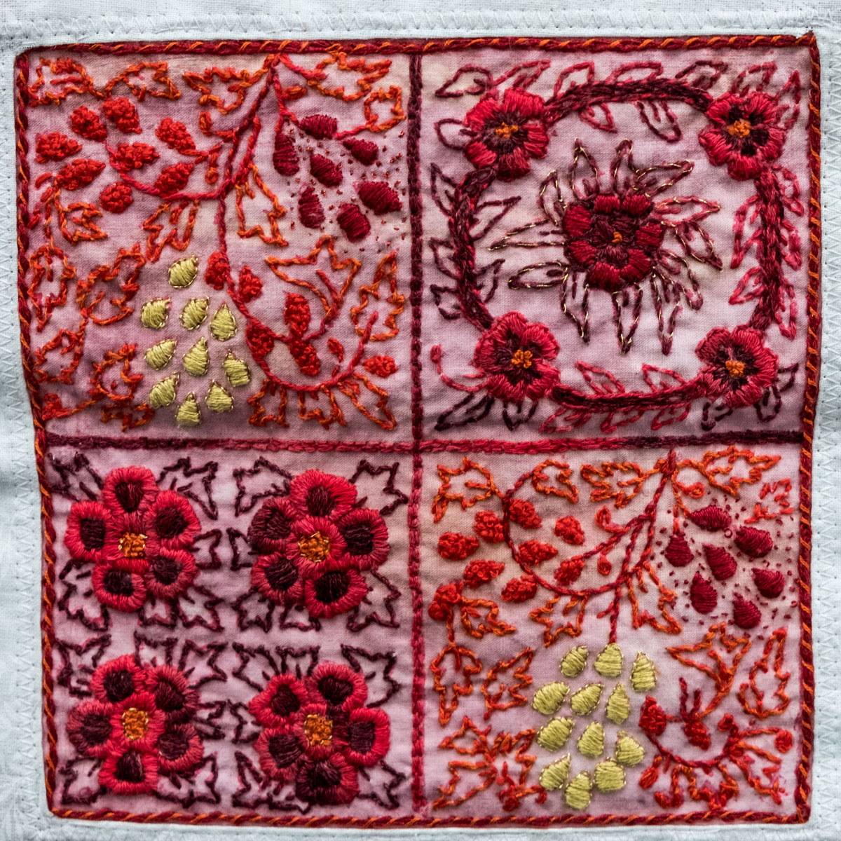 detail - Seeing Red - Red Quartet- Barbara Beveridge