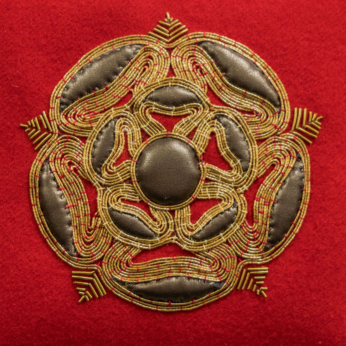 detail - Seeing Red - Tudor Rose, Heidi Dennis